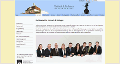 Desktop Screenshot of kanzlei-umbach.de